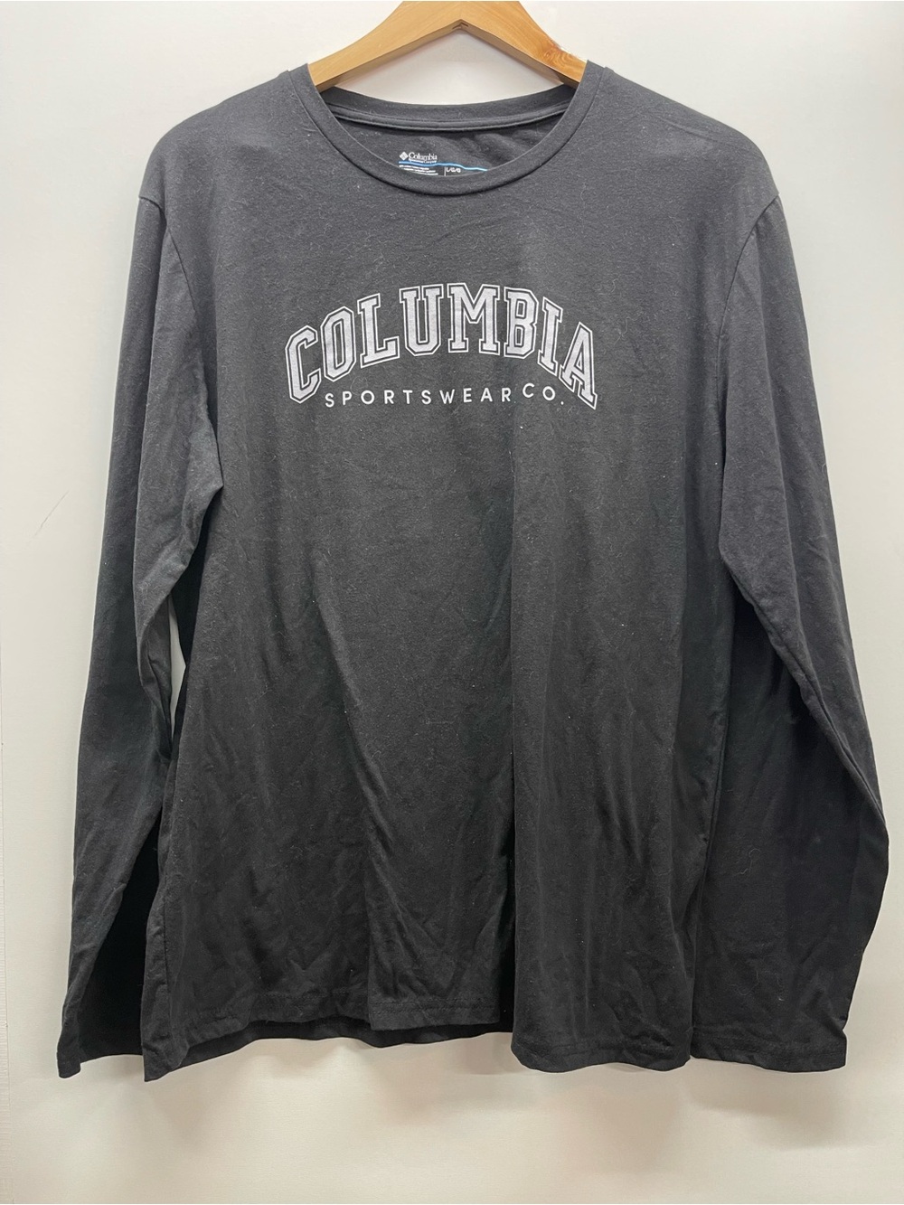 Columbia Black Long Sleeve Sportswear Logo Tee